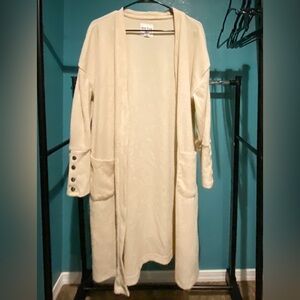 New York Laundry | Cream Duster Cardigan | Large